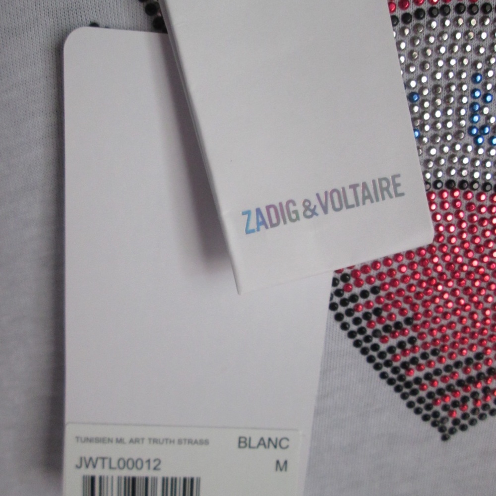 Zadig & Voltaire Art is Truth Shirt - Size M. NWT - Picture 7 of 7